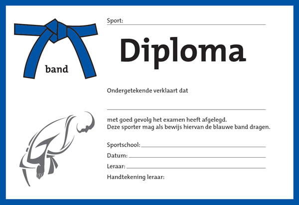 Diploma Blauw 4/7