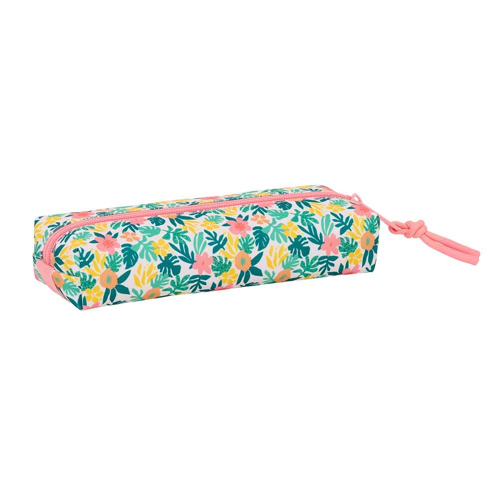 Estojo infantil Vaiana com zíper, 22 cm, rosa floral 2/4