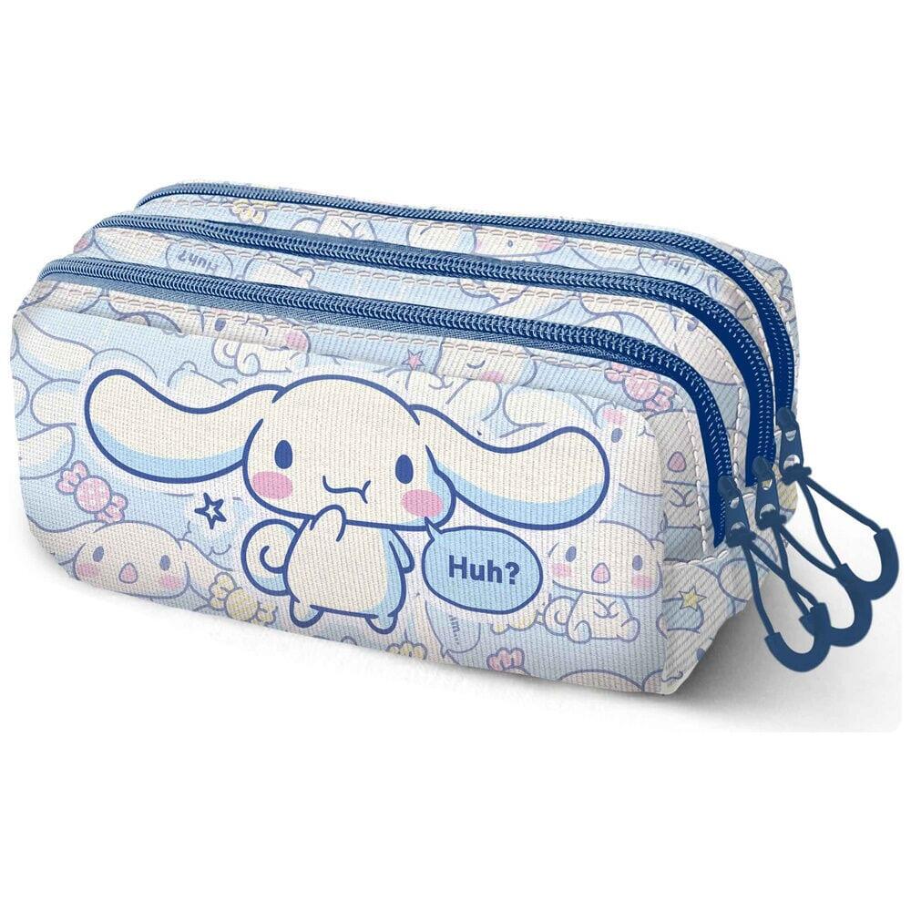 Astuccio triplo in poliestere per bambini Cinnamoroll, 23x11x7 cm, blu 2/3