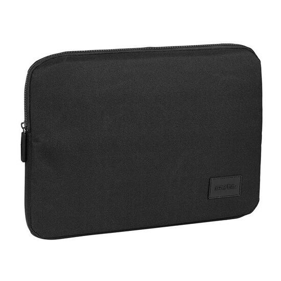 Housse rembourrée ordinateur 14″ en polyester avec fermeture noire