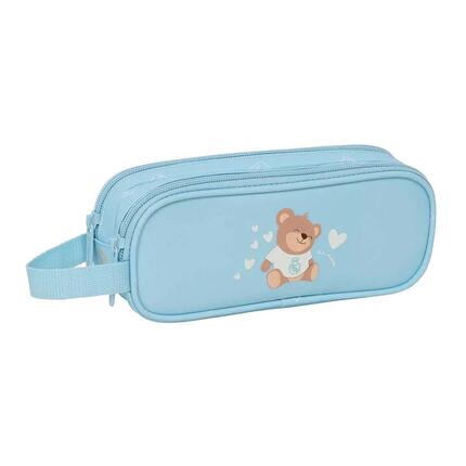 Trousse à crayons Real Madrid pour enfants, en PVC transparent avec fermeture