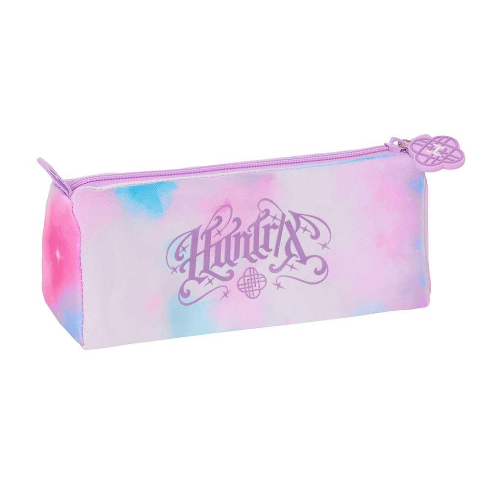 Trousse double K-Pop Demon Hunters pour enfants avec fermeture éclair, violette 2/3