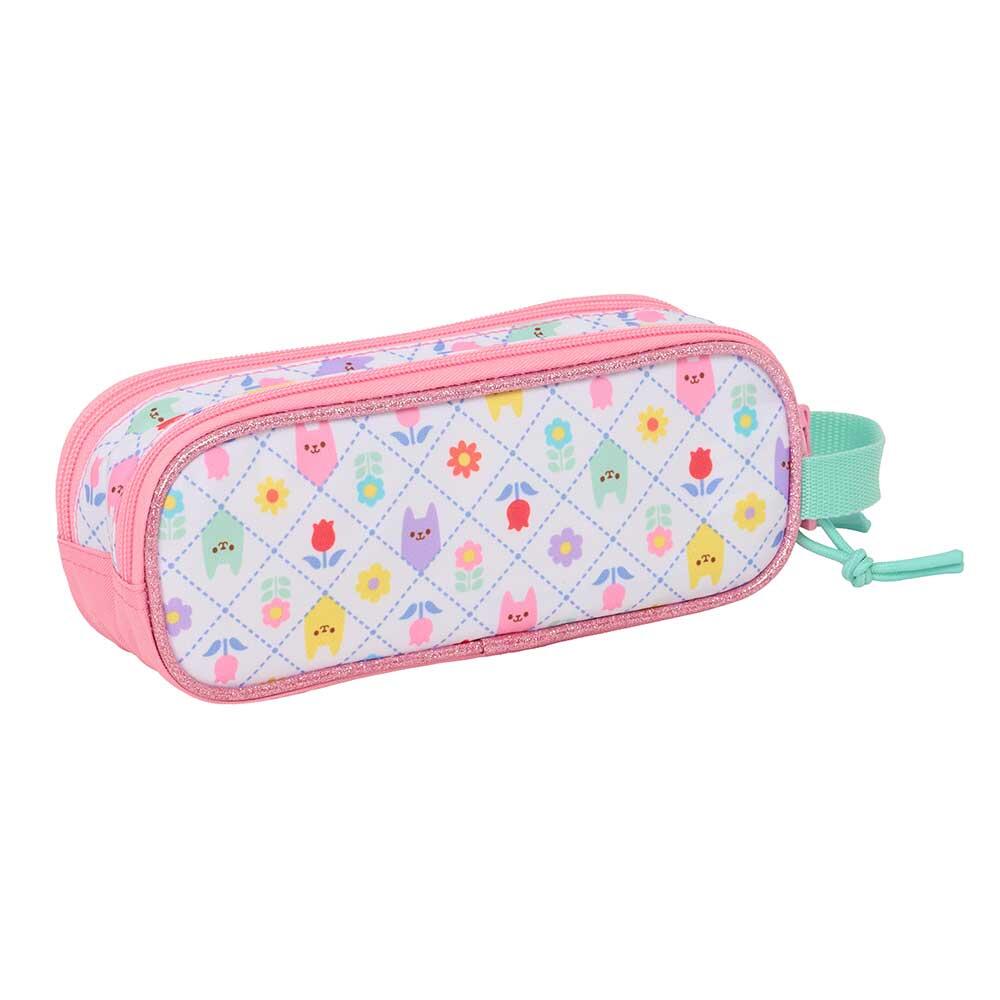 Trousse double pour enfants Gabby's Dollhouse avec fermeture éclair et poignée 2/3