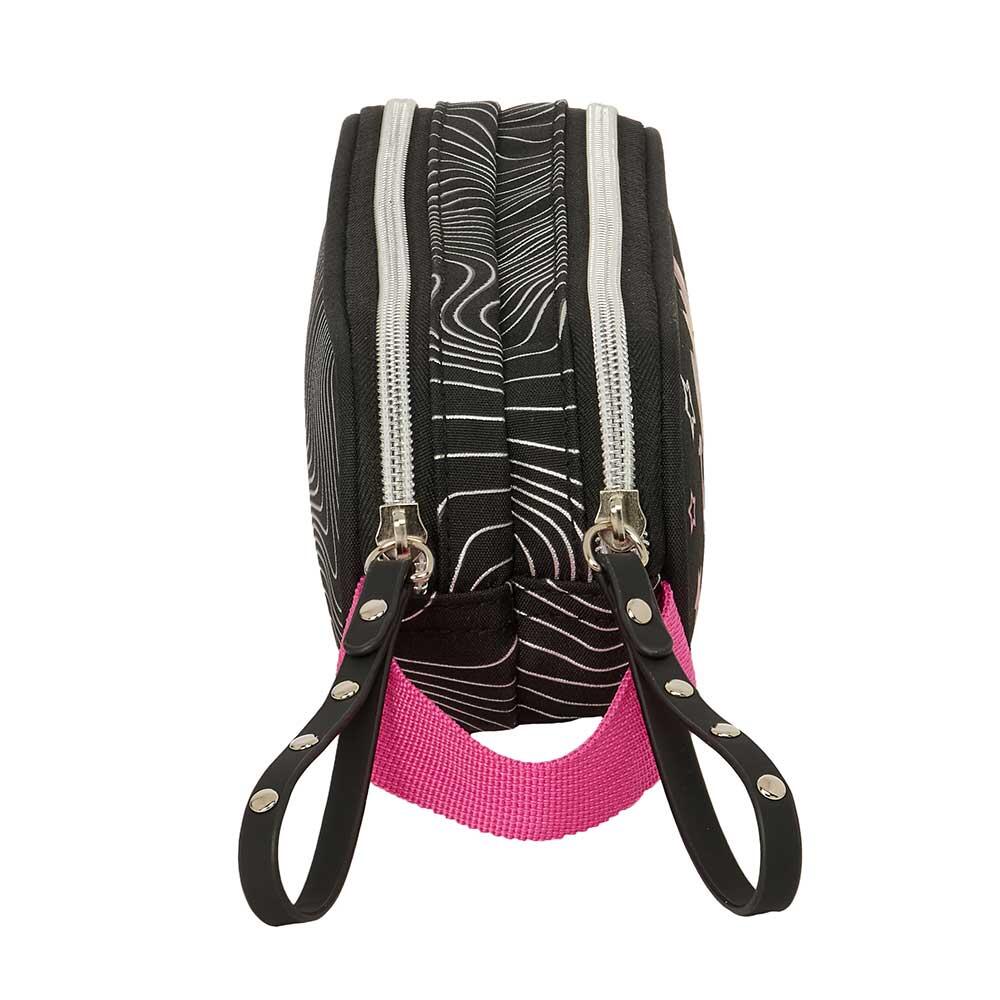 Trousse double K-Pop Demon Hunters pour enfants avec fermeture éclair, violette 3/3