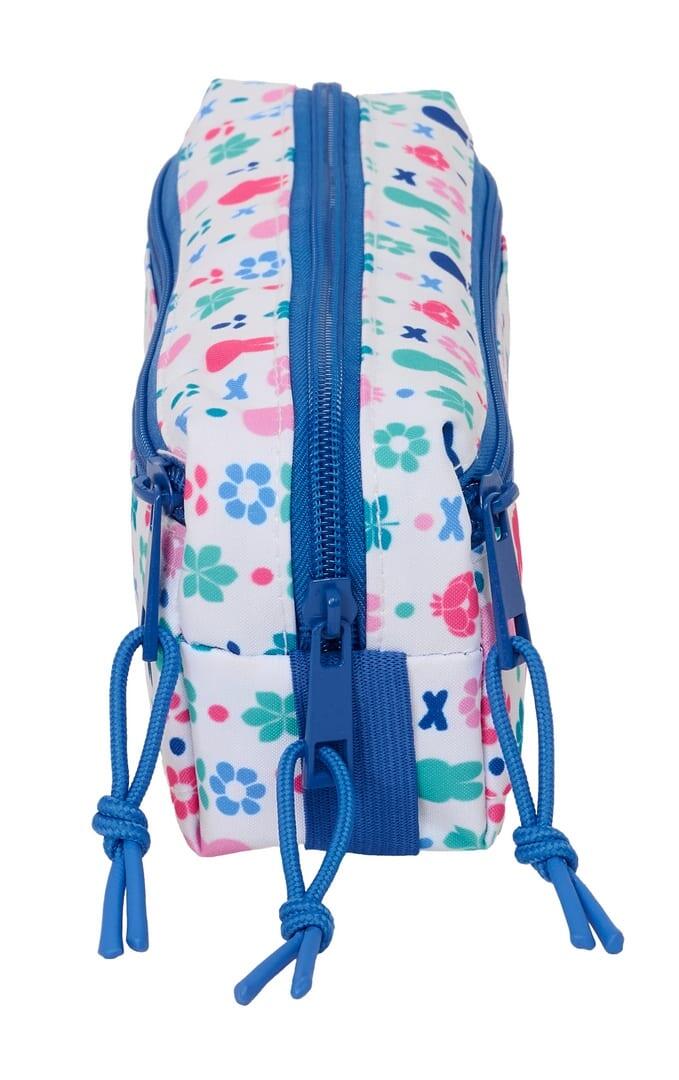 Astuccio triplo per matite di Miffy Bunny per bambini, 22 cm, con cerniere 3/4