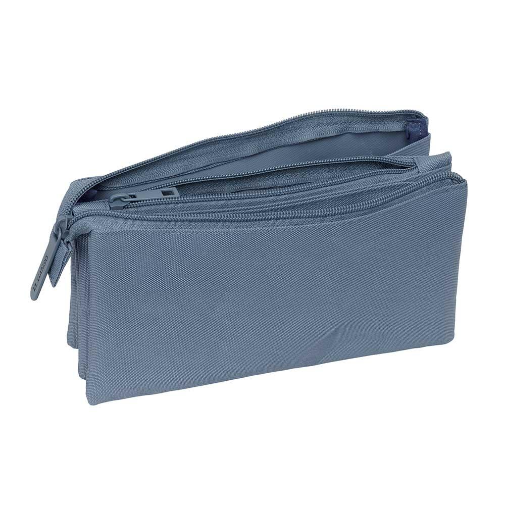 Trousse à crayons triple El Ganso Jeans pour adultes, 22 cm, bleu marine 3/3