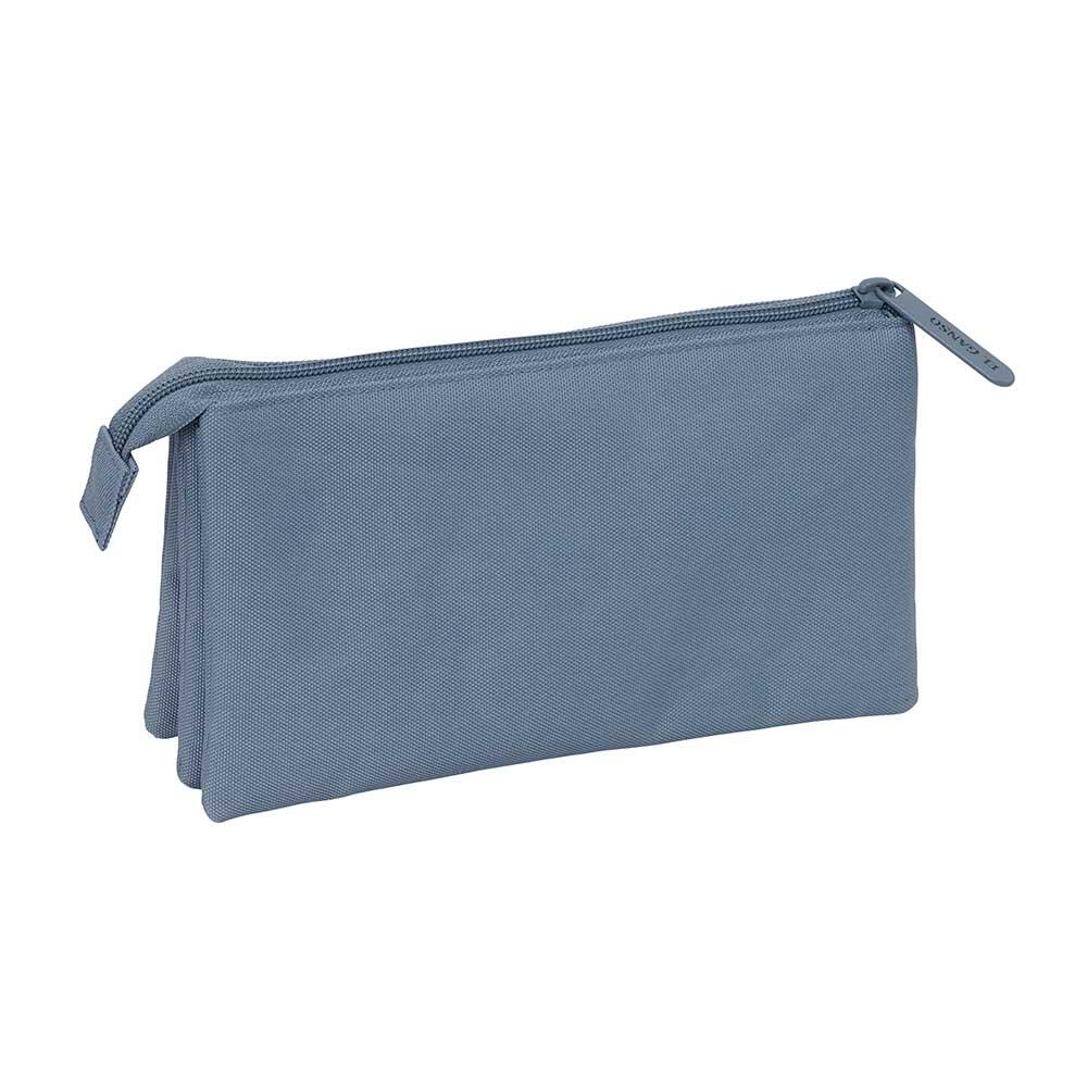 Trousse à crayons triple El Ganso Jeans pour adultes, 22 cm, bleu marine 2/3