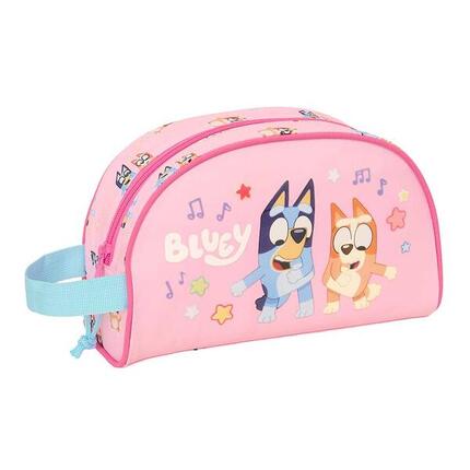 Bluey Kinder-Kulturbeutel, mit Reißverschluss, passend für Trolley, Hellblau