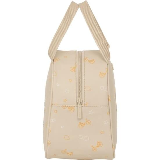 Neceser Térmico Infantil Osito con Asa y Forro de Aluminio Beige 3/4