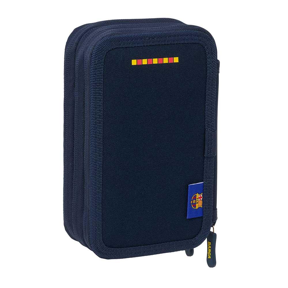 Astuccio doppio per matite da 28 pezzi con cerniera, colore nero, per bambini 2/6