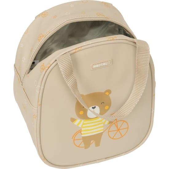 Neceser Térmico Infantil Osito con Asa y Forro de Aluminio Beige 4/4
