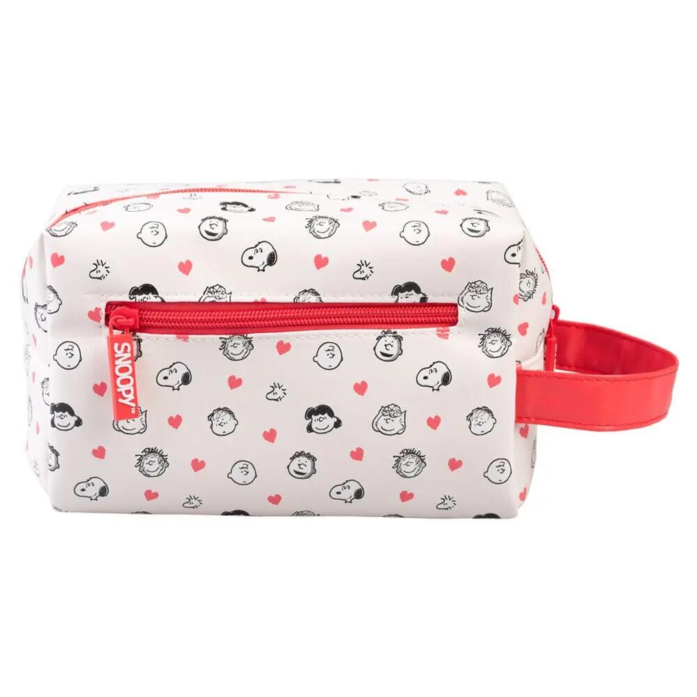 Beauty case da viaggio per adulti di Snoopy in poliestere con gancio e manico 4/6