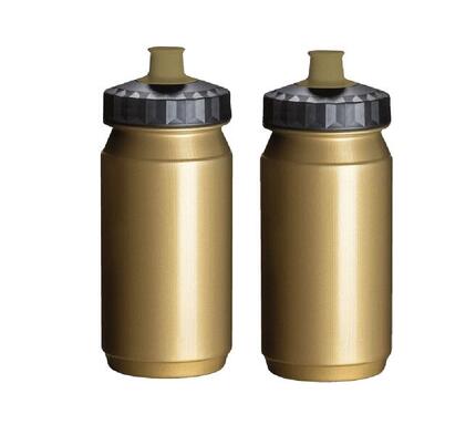 Wasserflasche 2x 550 ml Orange-Schwarz Trinkflasche