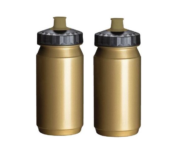 Drinkfles 2x 550 ml Bidon Goud Zwart
