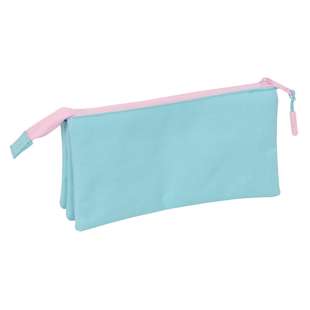 Astuccio triplo Munich Sky per bambini con 3 scomparti e cerniera - Blu 2/3