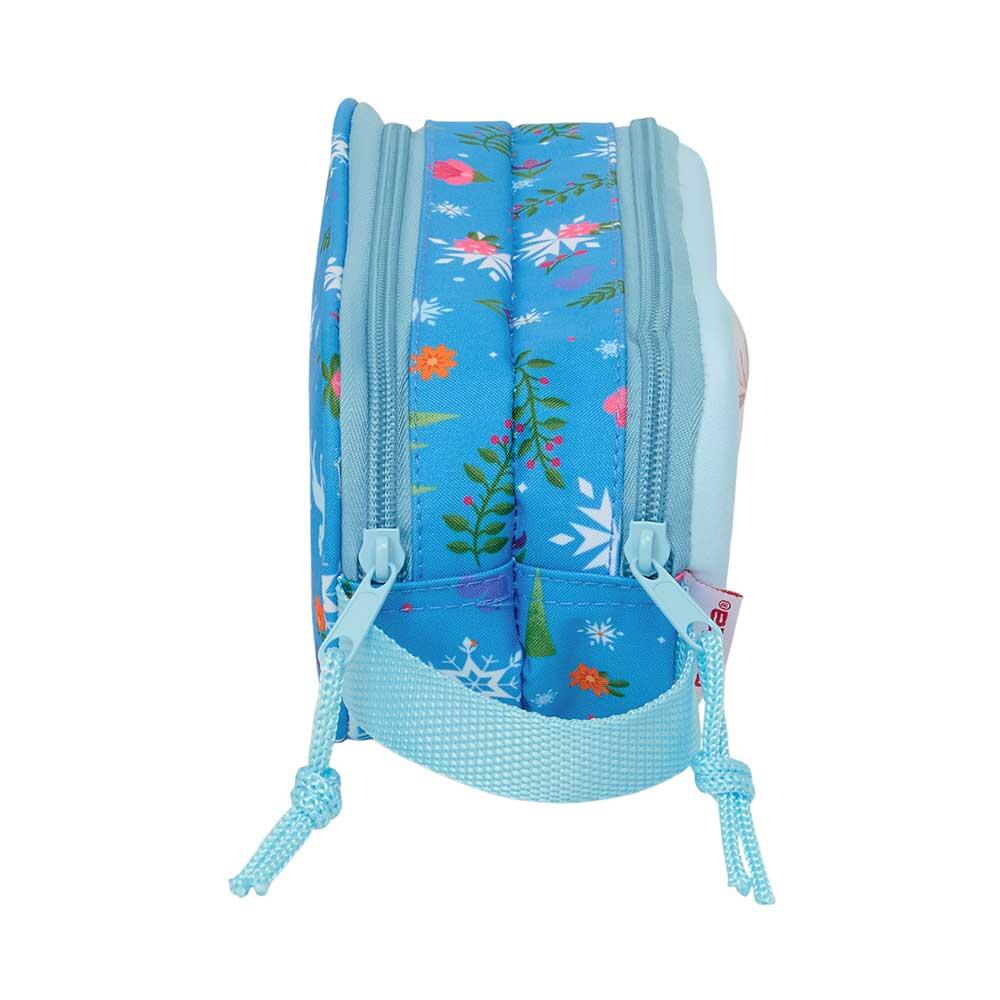 Trousse double 3D La Reine des Neiges pour enfants avec 2 fermetures éclair 3/3