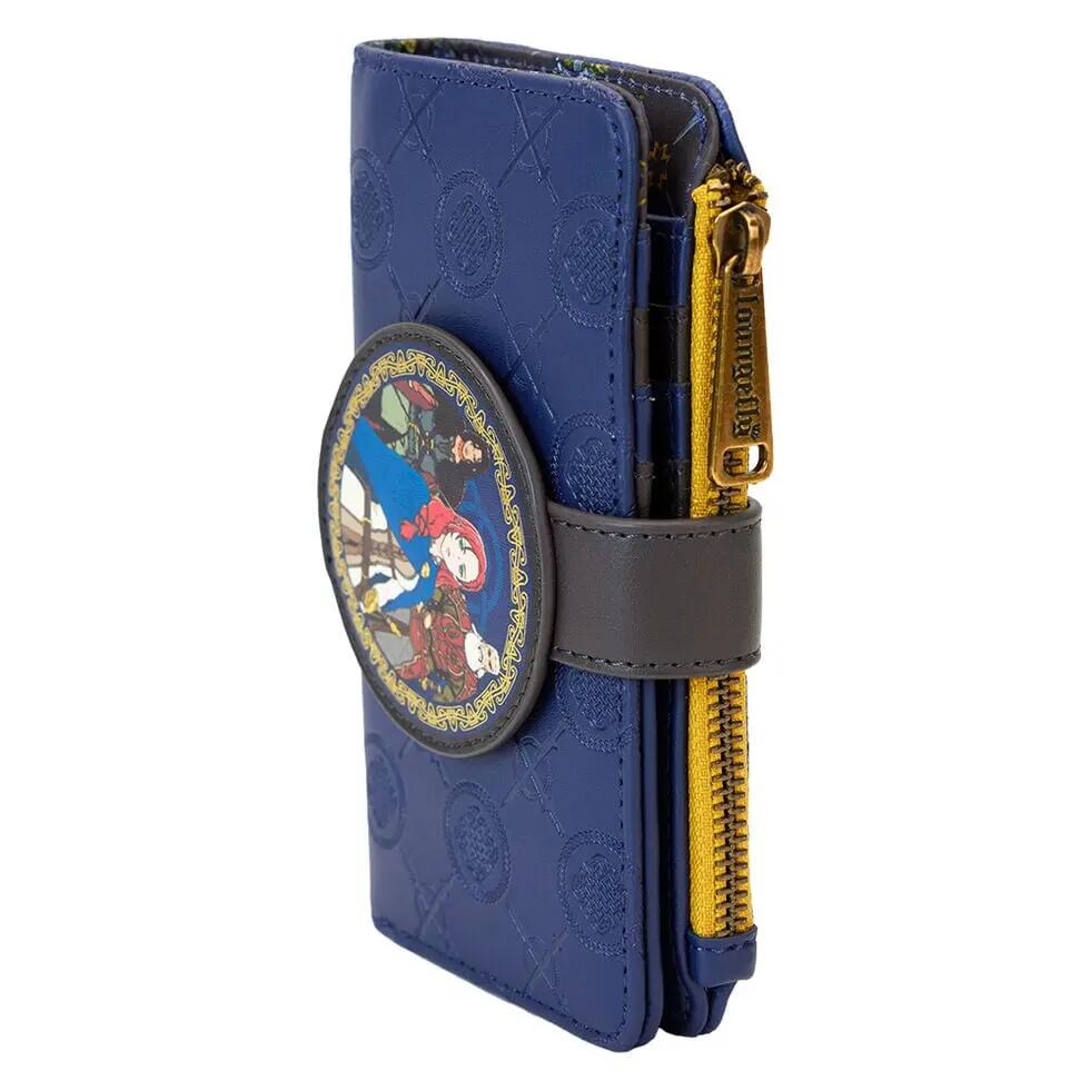 Portafoglio da adulto Il Signore degli Anelli in ecopelle 16,5x9,5 cm Blu 3/4