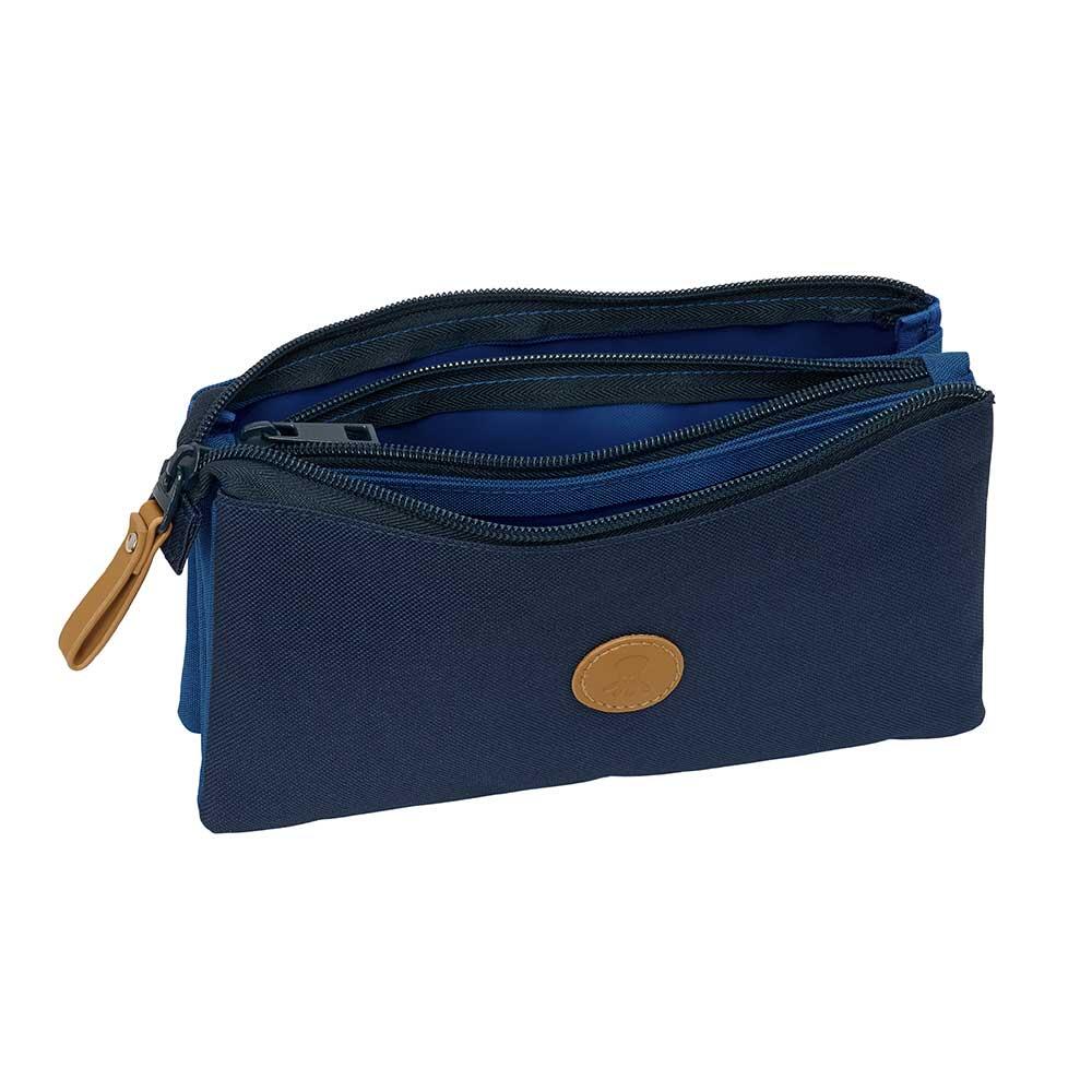 Astuccio per bambini a forma di polpo con cerniera, 22 cm, blu navy. 3/3