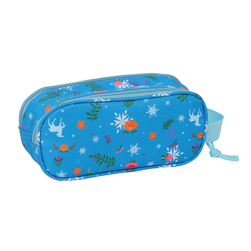 Trousse double 3D La Reine des Neiges pour enfants avec 2 fermetures éclair 2/3