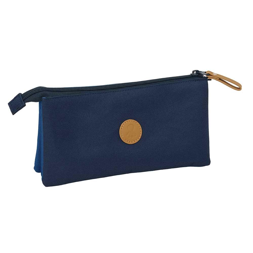 Astuccio per bambini a forma di polpo con cerniera, 22 cm, blu navy. 2/3