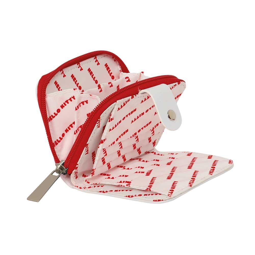 Portafoglio per bambini Hello Kitty con chiusura magnetica e cerniera, bianco 3/3