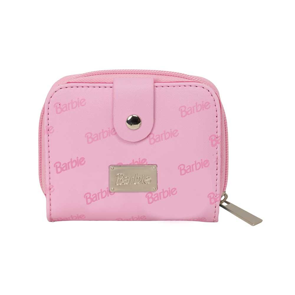 Portafoglio per bambini Barbie con chiusura magnetica e cerniera - Rosa 2/3