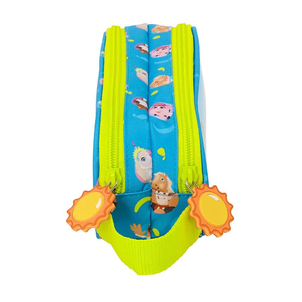 Astuccio doppio con cerniera per bambini Zenon's Farm, blu 3/3