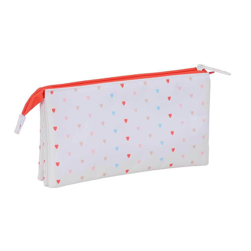 Trousse à crayons triple pour enfants du FC Séville, avec 3 compartiments et 2/3