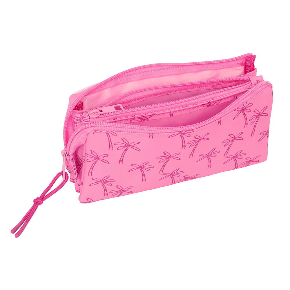 Astuccio triplo Stitch Chill per bambini con 3 cerniere, rosa 3/3