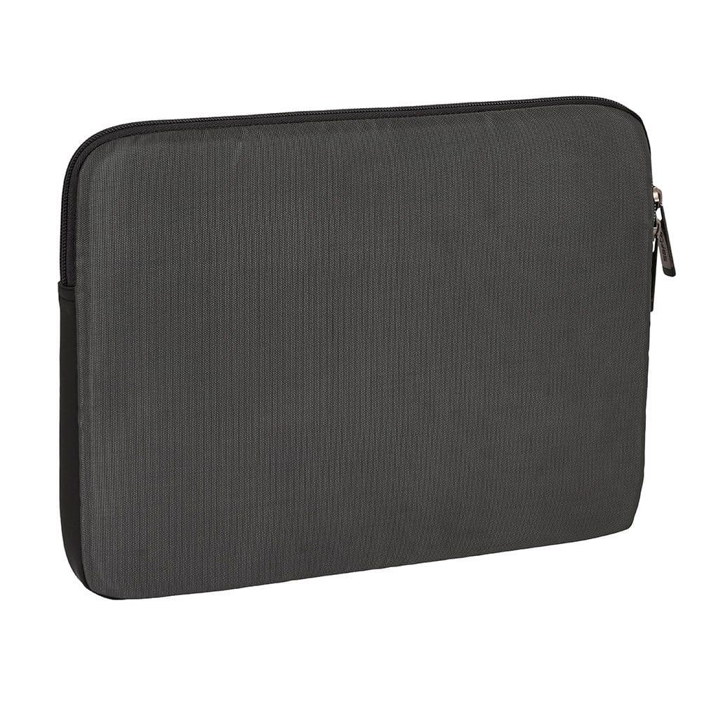 Capa portátil adulto de poliéster acolchoada com fecho para 14″ cinza 2/2