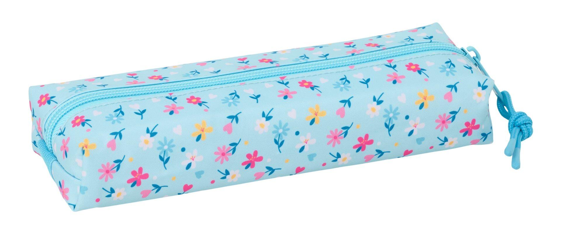 Estuche Portatodo Infantil Blackfit8 Pétalos con Cremallera 22 cm Azul 2/4