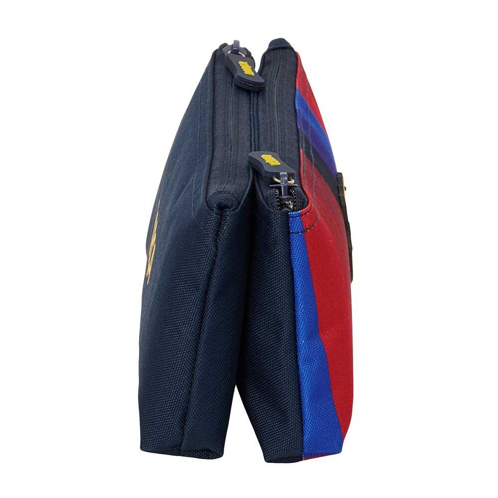 Neceser Doble Infantil FC Barcelona con 2 Cremalleras Azul Marino 3/3