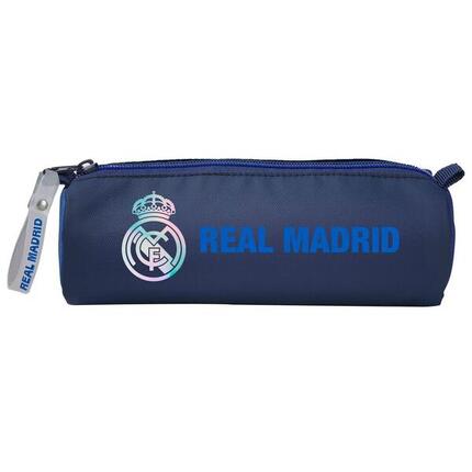 Trousse enfant Real Madrid en polyester avec fermeture éclair, 21 x 8 x 6 cm
