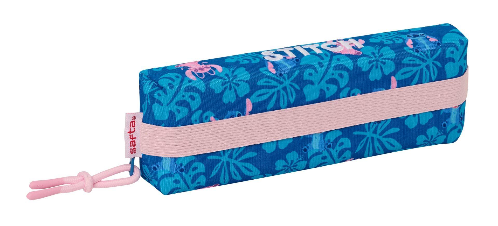 Astuccio per matite Stitch per bambini in poliestere con cerniera, 22 cm, blu 3/3
