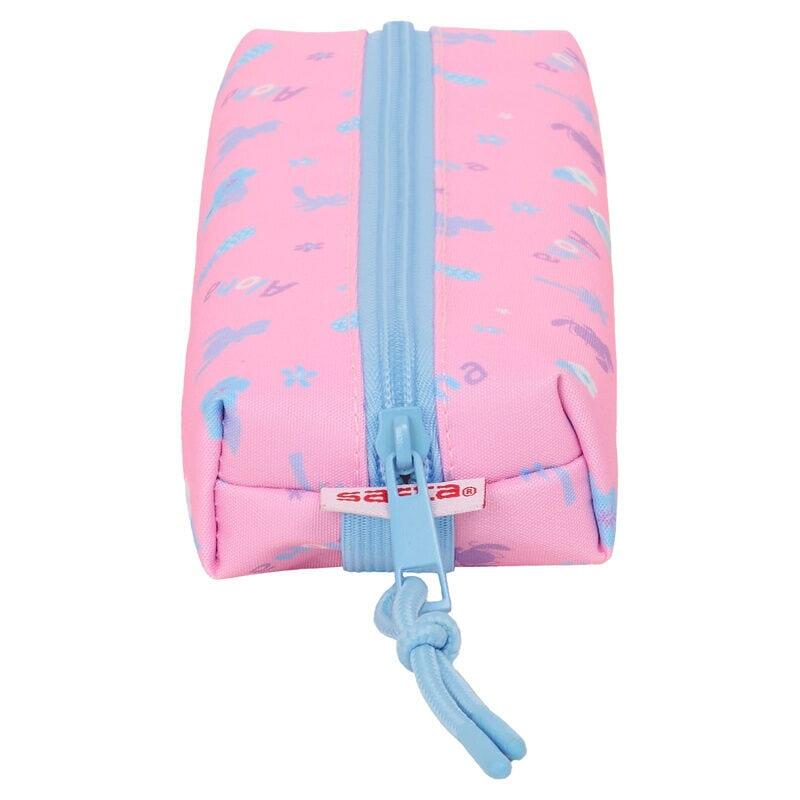 Estuche Portatodo Infantil Stitch Bright con Cremallera 22 cm Rosa 5/6