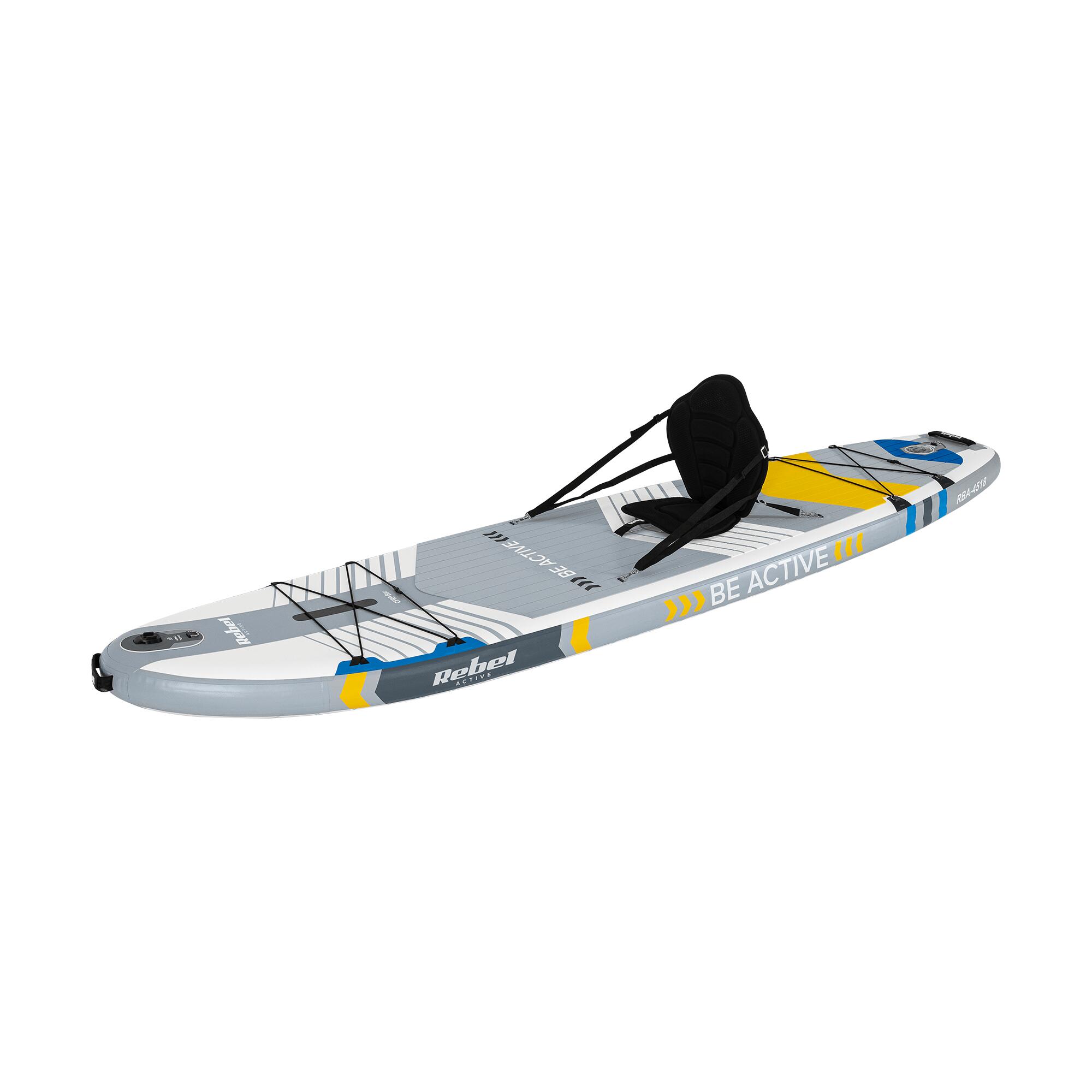 Deska SUP PRO pompowana do pływania siedzisko wiosło 335CM wzmocniona 220KG 3/7