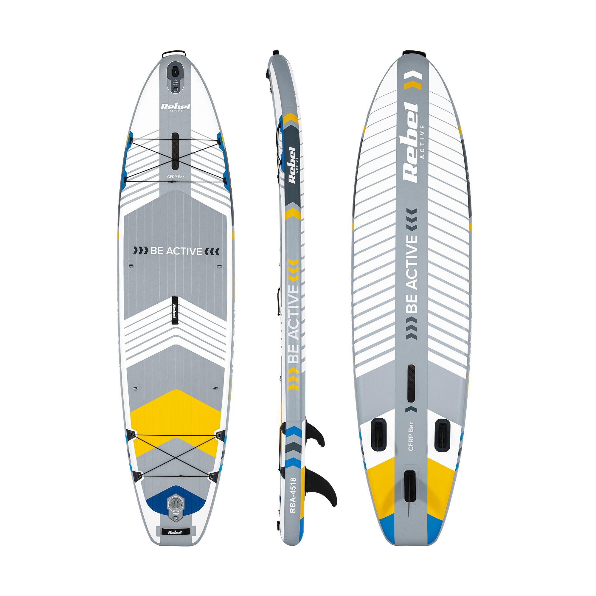Deska SUP PRO pompowana do pływania siedzisko wiosło 335CM wzmocniona 220KG 2/7