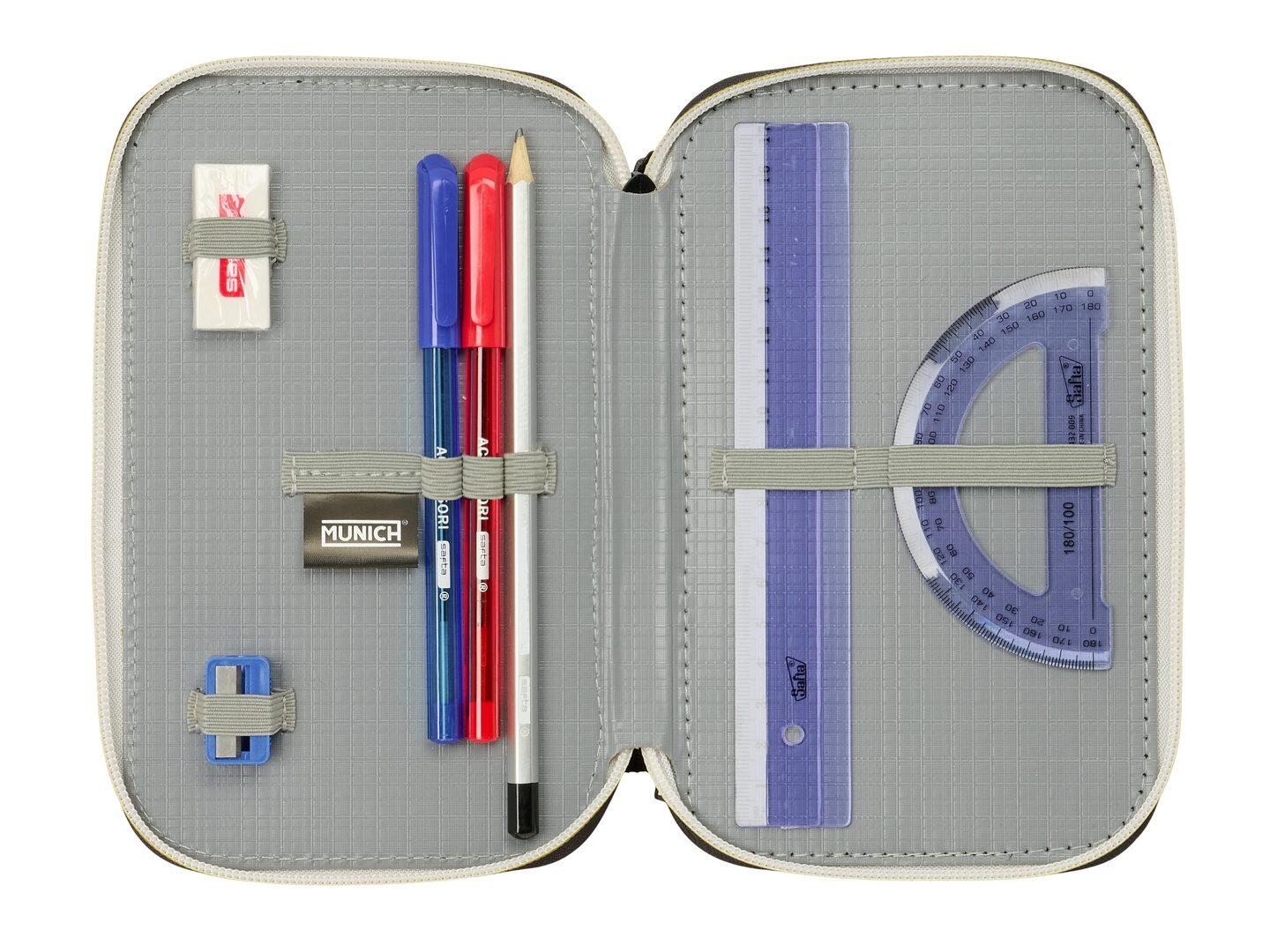 Astuccio triplo per bambini con 37 scomparti e cerniera, a tema Il Re Leone 4/6