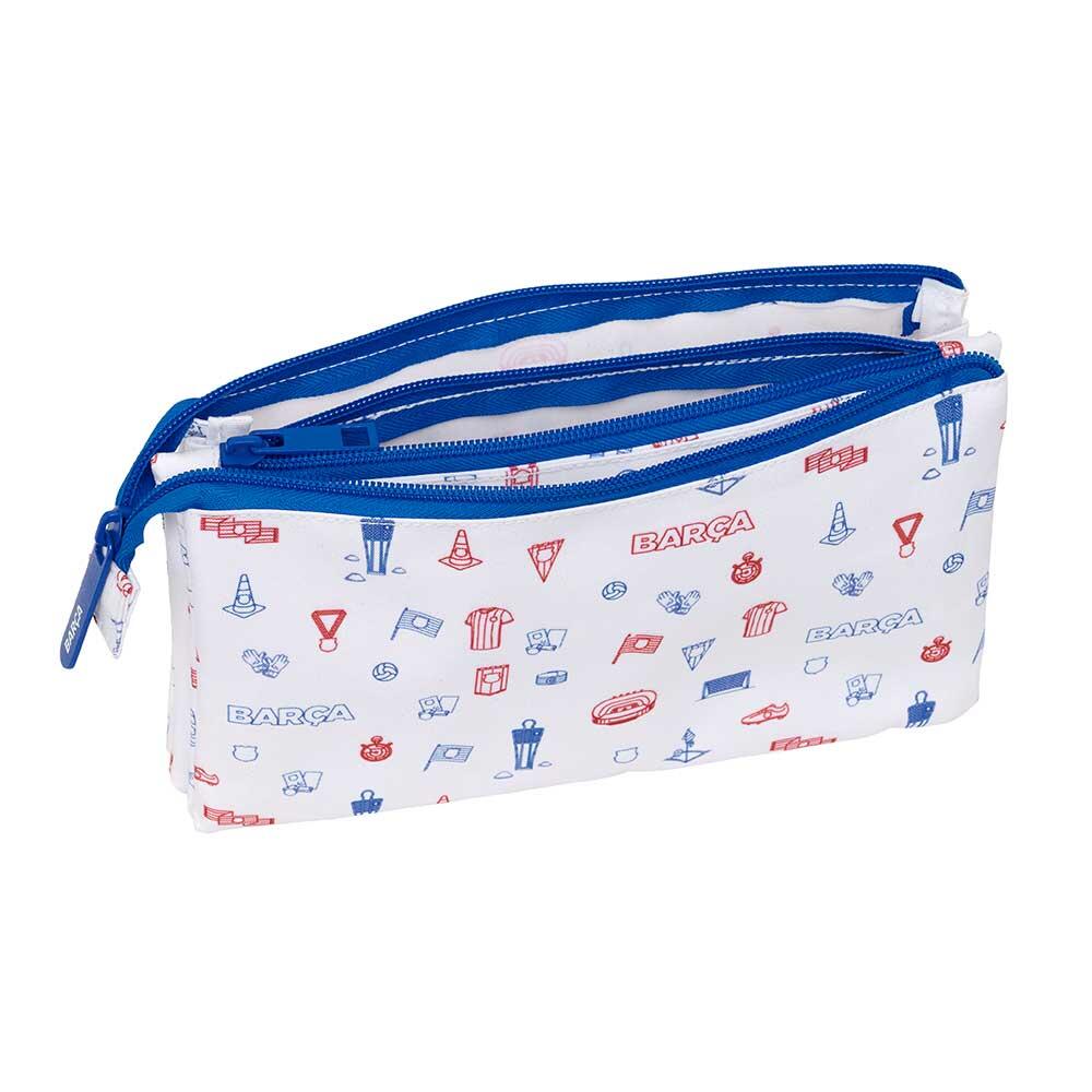 Trousse FC Barcelone à trois compartiments et fermeture éclair pour enfants 3/3