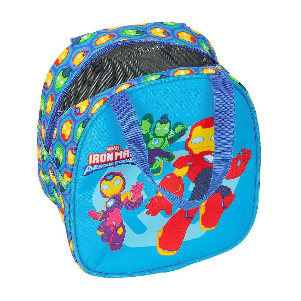 Borsa da toilette termica per bambini Iron Man con manico e rivestimento interno 4/4