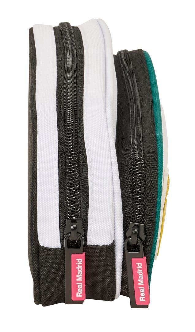 Astuccio per bambini del Real Madrid con doppia cerniera e tasca, bianco 3/3