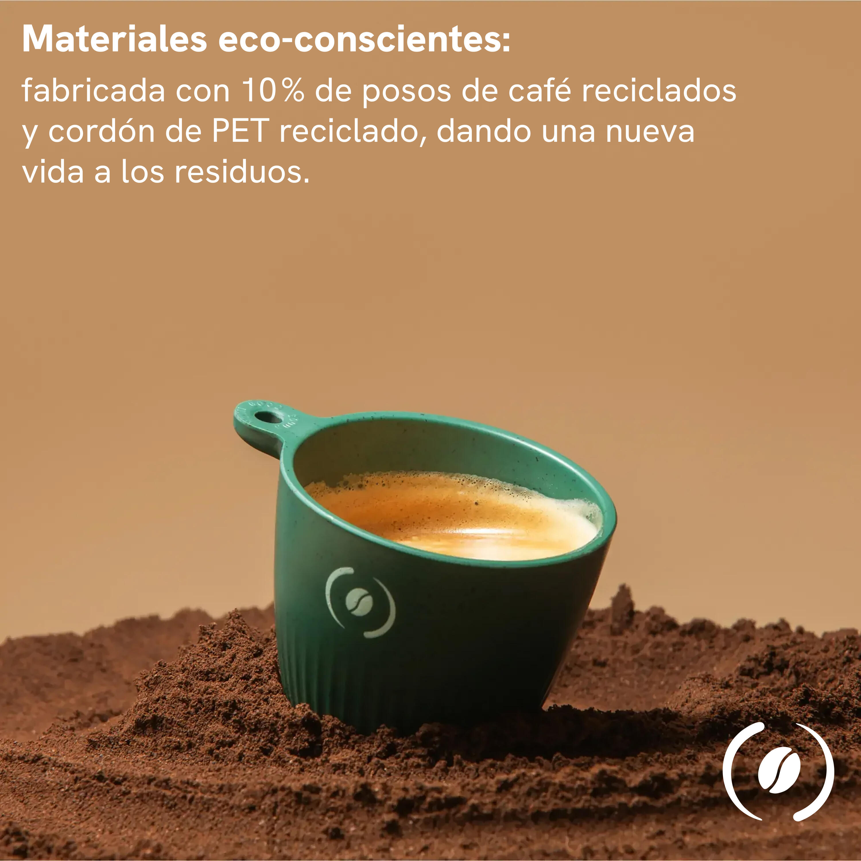 Outin Rebrew taza para espresso, verde 3/5