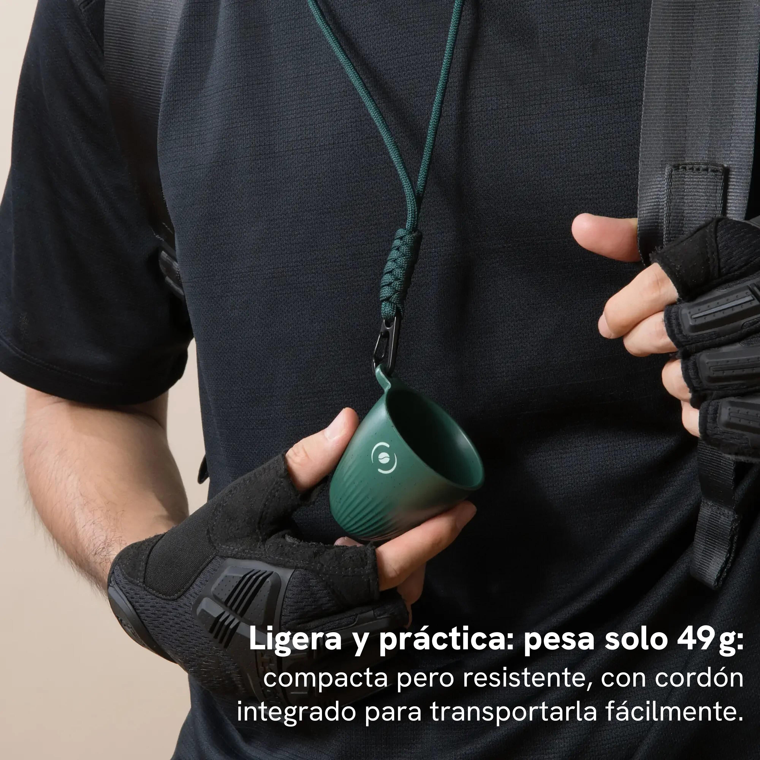 Outin Rebrew taza para espresso, verde 2/5