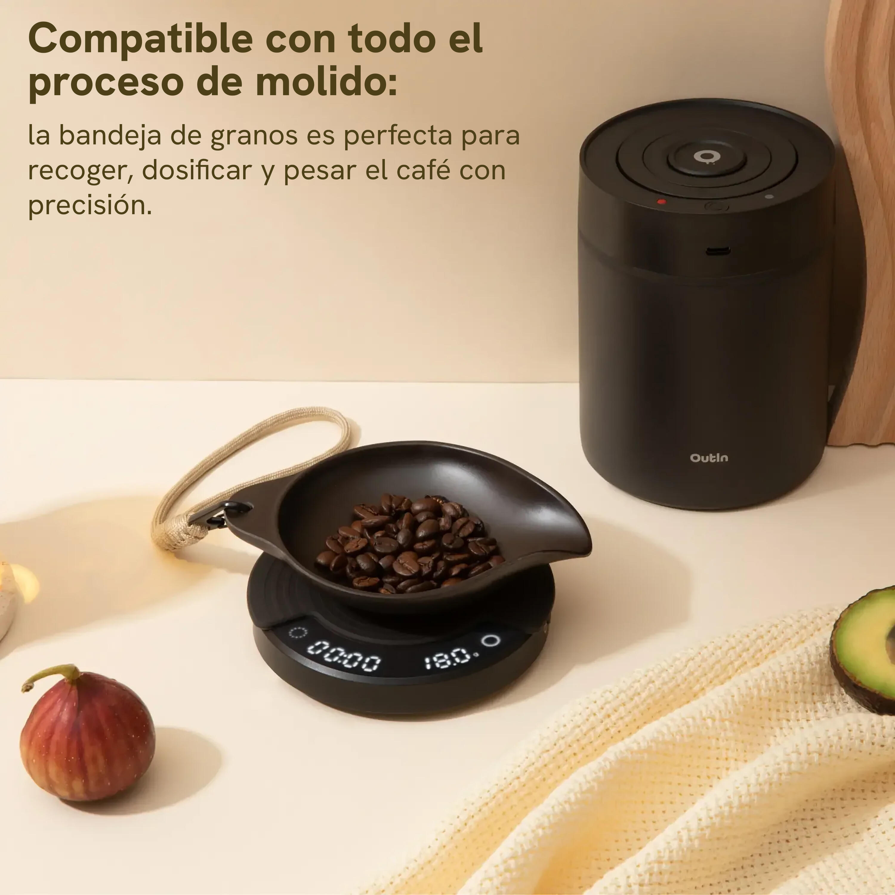 Outin Rebrew bandeja para café, marrón 4/7