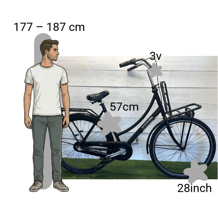 Bicicleta usada Popal Transportfiets 2/4