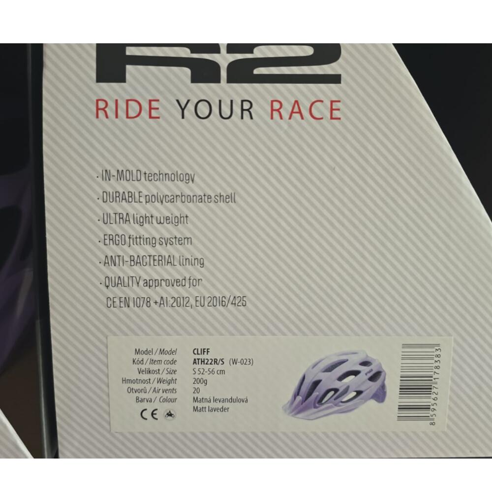 Casco da bici Cliff – Tecnologia in-mold – Viola 4/5