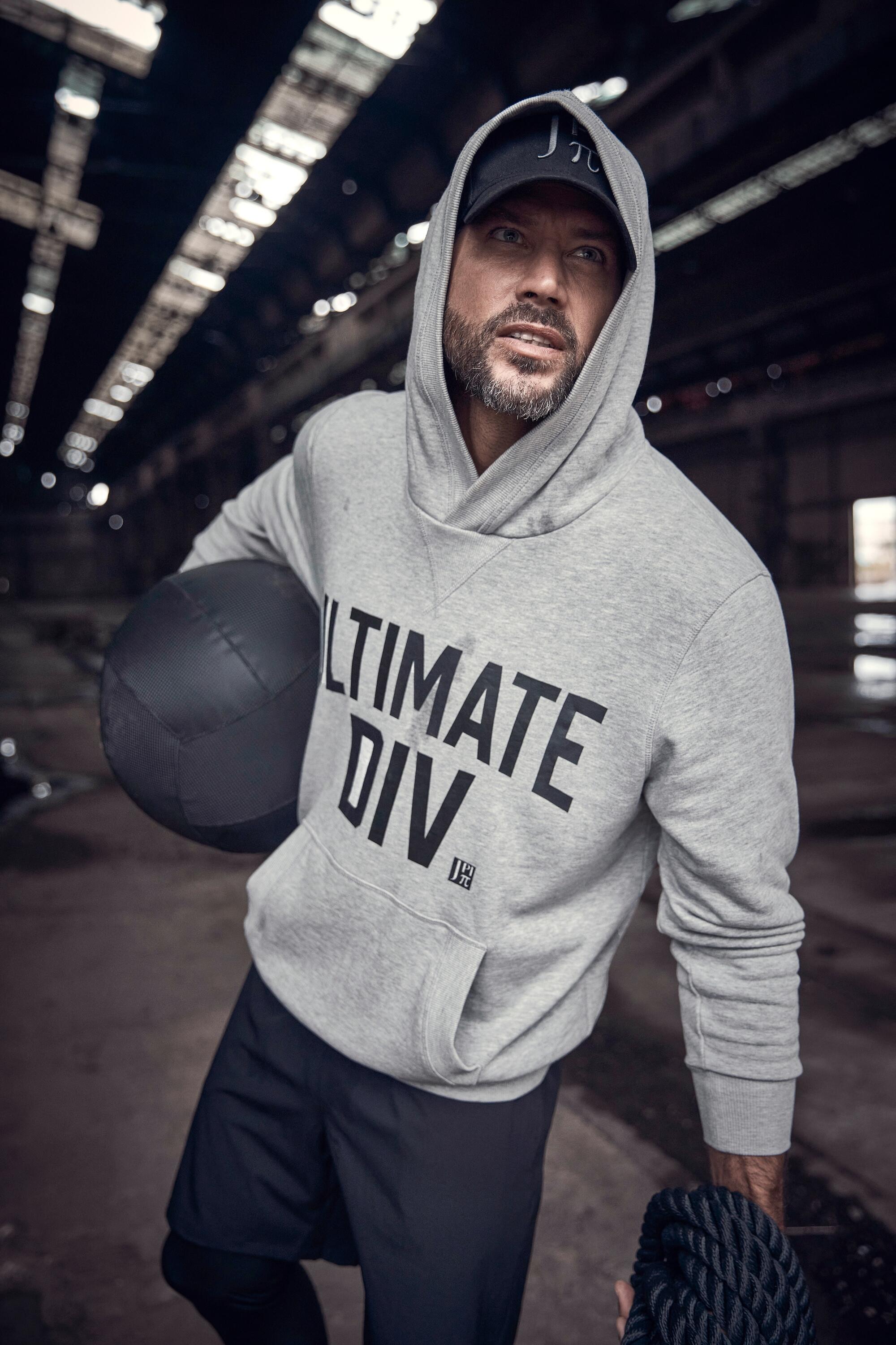 Heren Hoodie fitness capuchon Ultimate print kangoeroezak 5/5