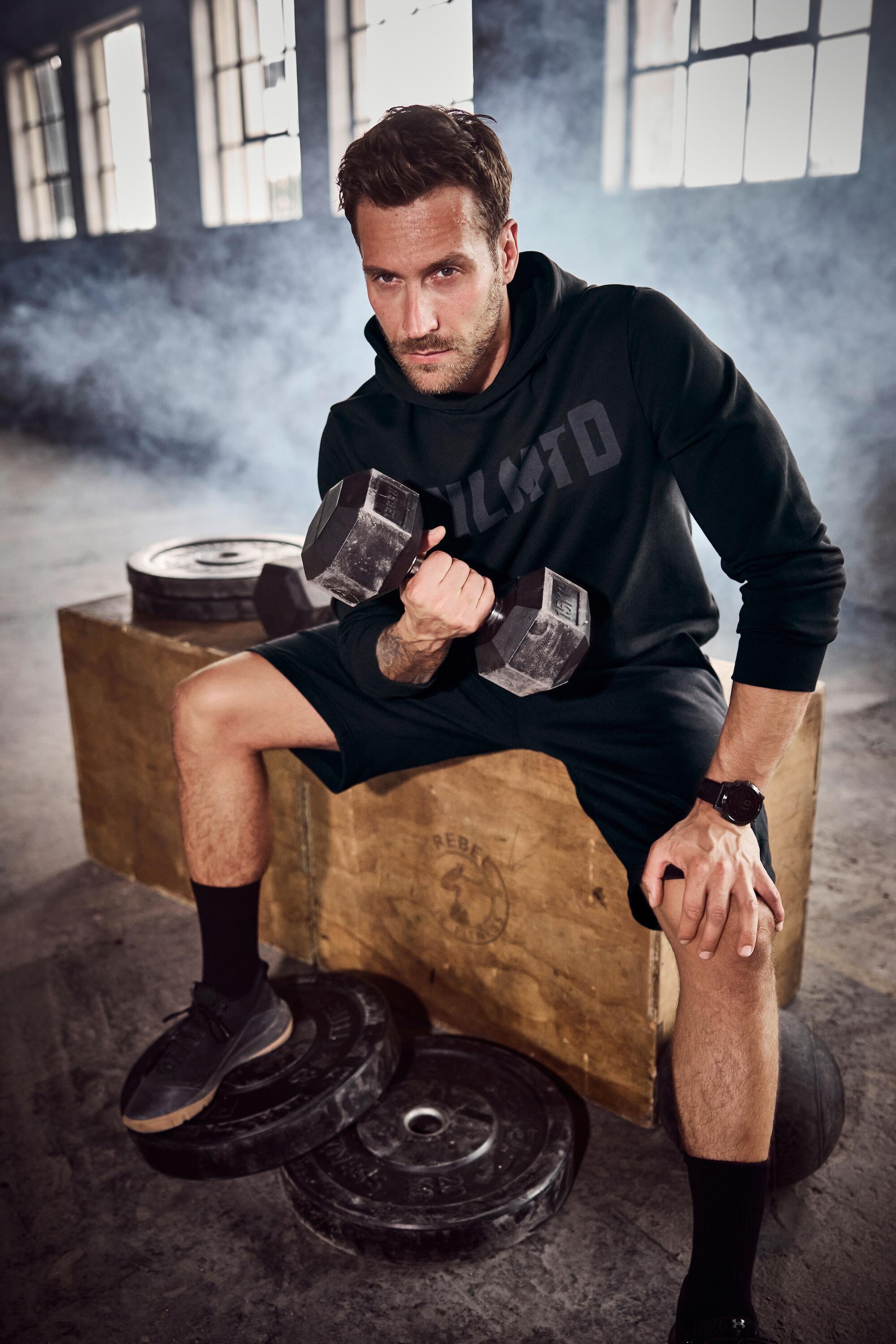 Herren Hoodie Fitness Sweat Kapuze 6/6