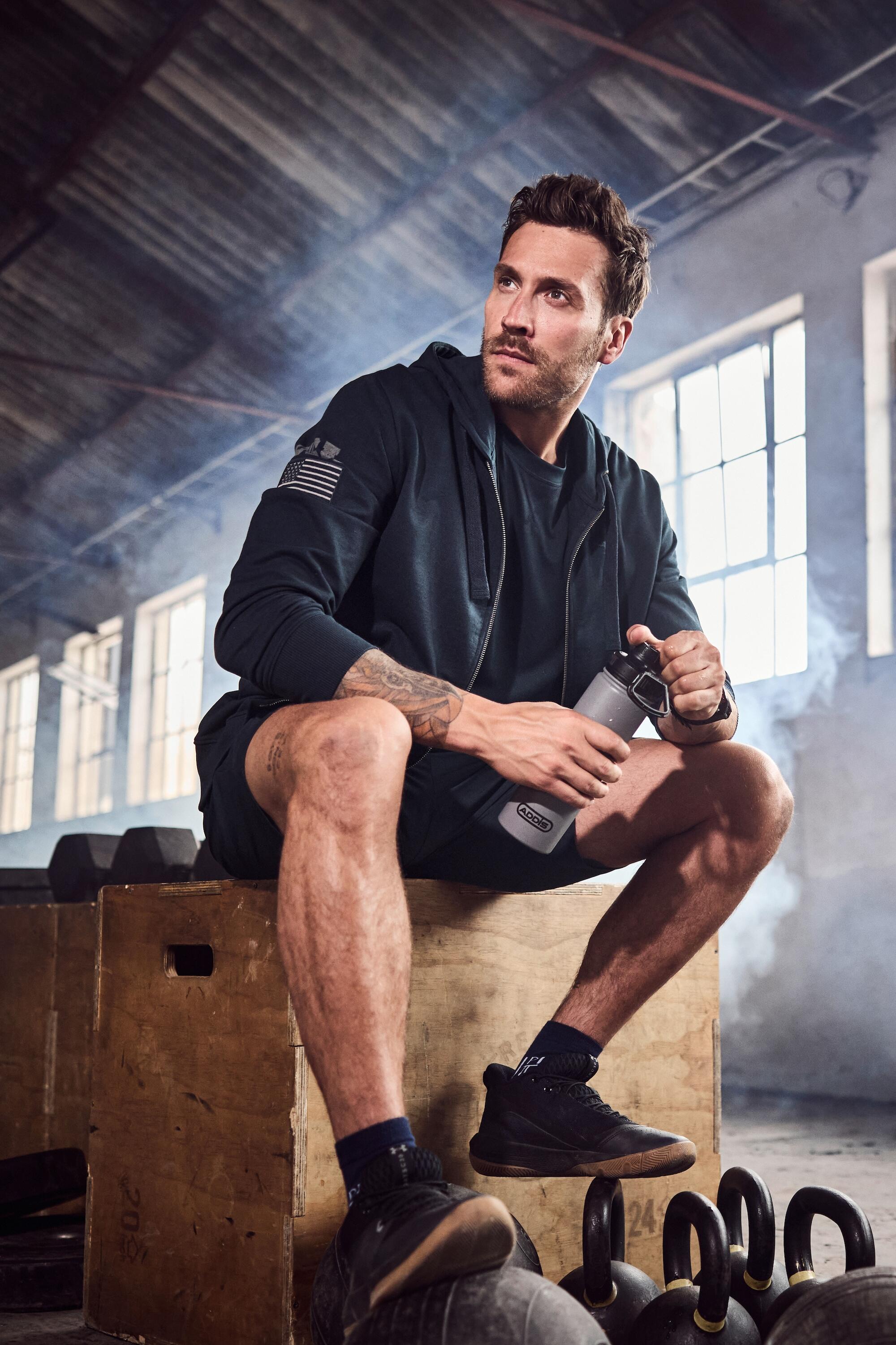 Heren Hoodie-jack Iron Anvil fitness capuchon 7/7