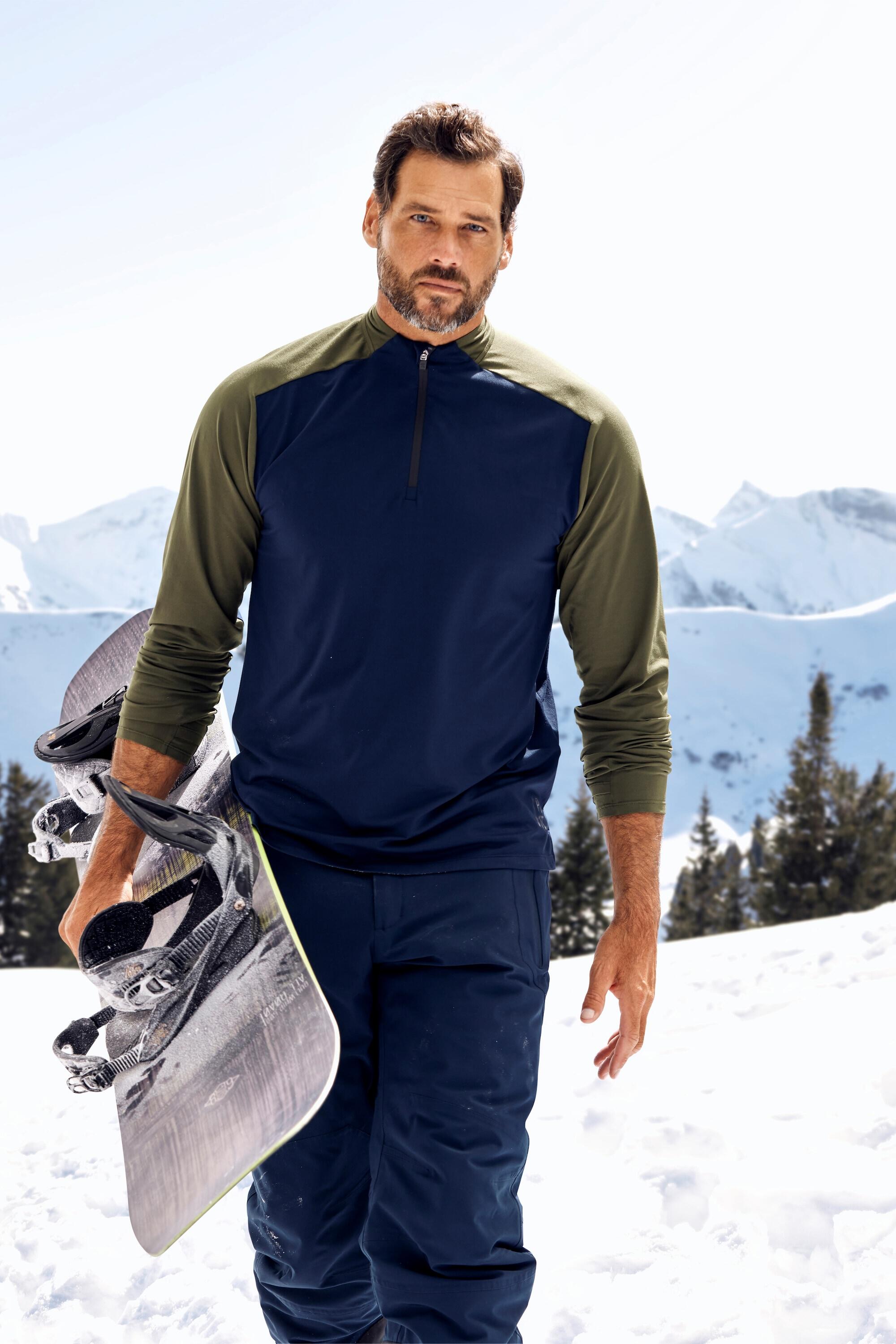 Heren Shirt met lange mouwen FLEXNAMIC® skikleding functioneel QuickDry 5/5